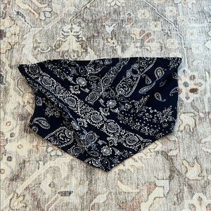 Black and White Bandana Top